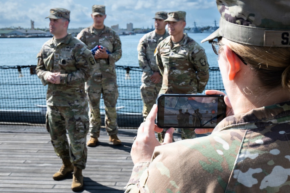 94th AAMDC NCO Reenlists for Four more years