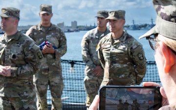 94th AAMDC NCO Reenlists for Four more years