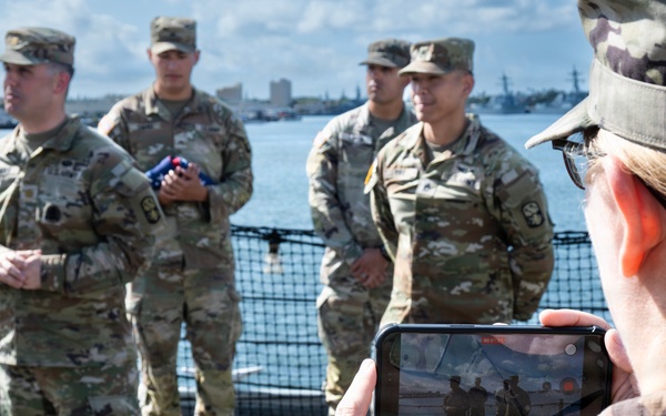 94th AAMDC NCO Reenlists for Four more years