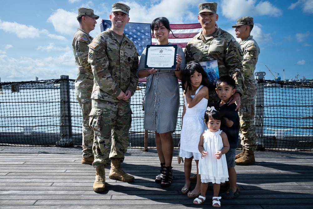 94th AAMDC NCO Reenlists for Four more years