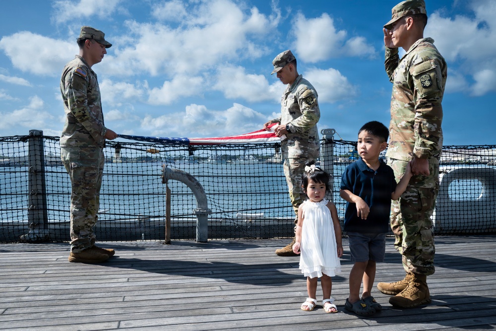 94th AAMDC NCO Reenlists for Four more years