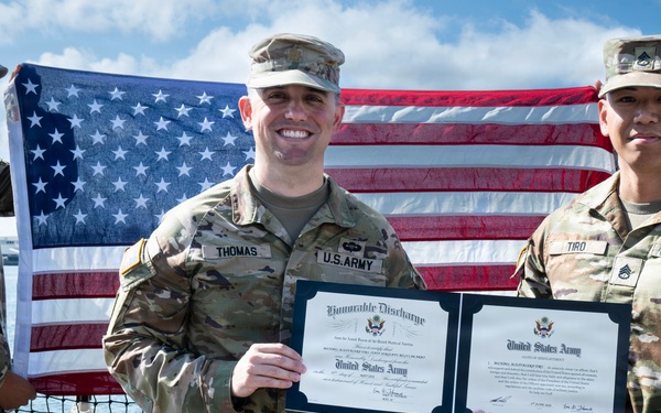 94th AAMDC NCO Reenlists for Four more years
