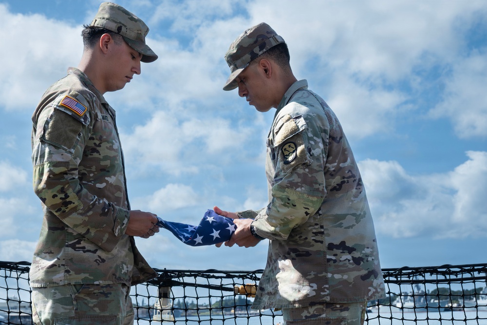 94th AAMDC NCO Reenlists for Four more years
