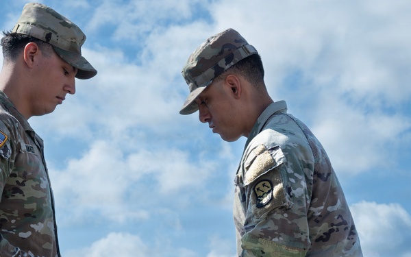 94th AAMDC NCO Reenlists for Four more years