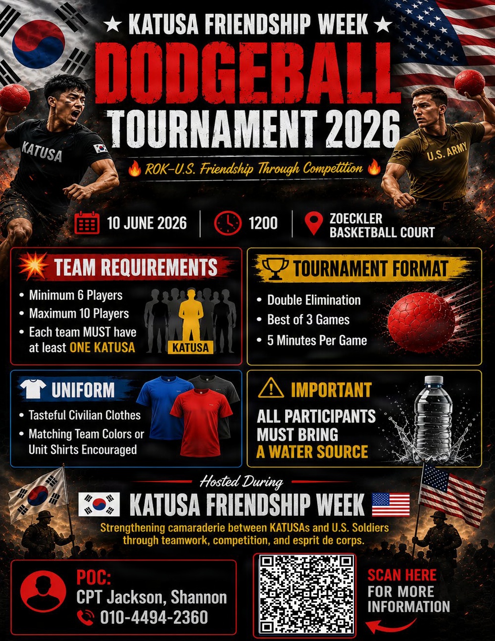 2nd Infantry Division Dodgeball Challenge at Camp Humphreys