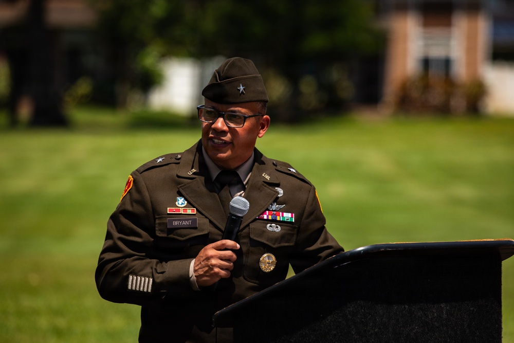 Family, Faith and Service: Bryant promoted to brigadier general during ceremony at Schofield BarracksFamily, Faith and Service: Bryant Promoted to Brigadier General During Ceremony at Schofield Barracks