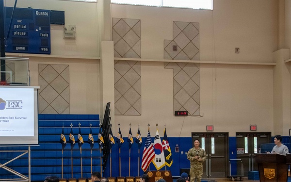 KSC Battalion hosted its first English Golden Bell Survival event at Zoeckler Gym on Camp Humphreys on May 15 to promote English communication skills and strengthen the ROK-U.S. Alliance.