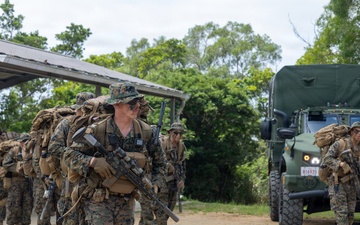 U.S. Marines from V3/7 Conduct Patrolling Exercise