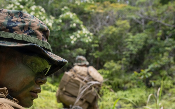 U.S. Marines from V3/7 Conduct Patrolling Exercise