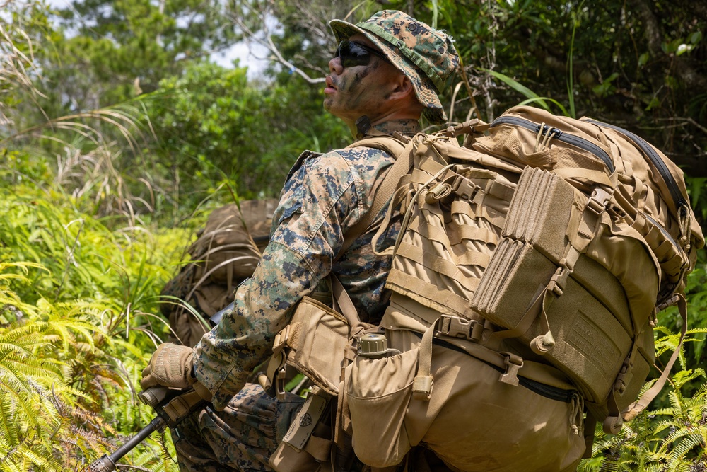 U.S. Marines from V3/7 Conduct Patrolling Exercise