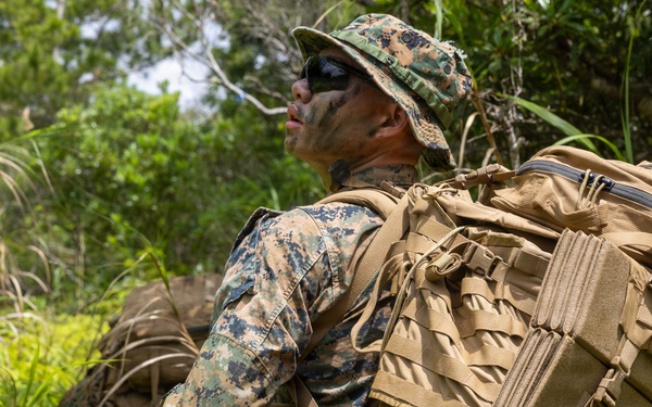 U.S. Marines from V3/7 Conduct Patrolling Exercise