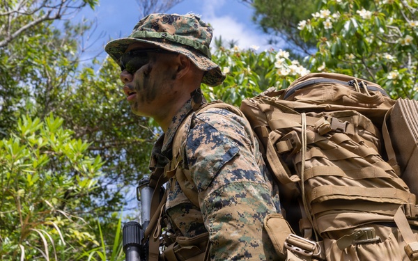 U.S. Marines from V3/7 Conduct Patrolling Exercise