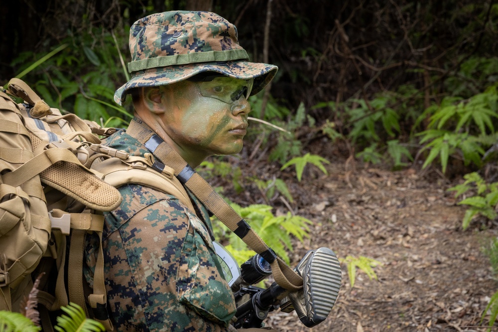 U.S. Marines from V3/7 Conduct Patrolling Exercise