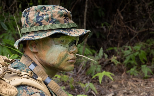 U.S. Marines from V3/7 Conduct Patrolling Exercise