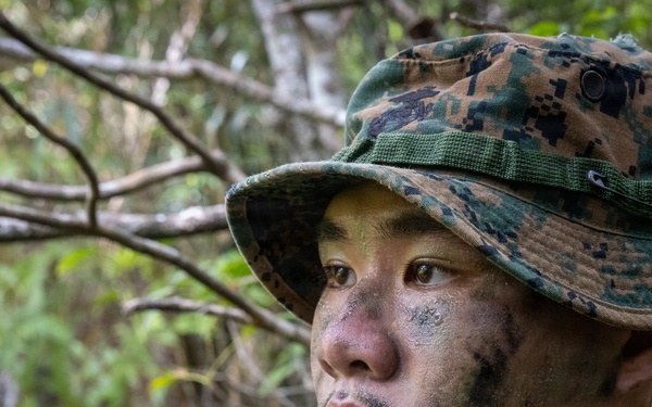 U.S. Marines from V3/7 Conduct Patrolling Exercise