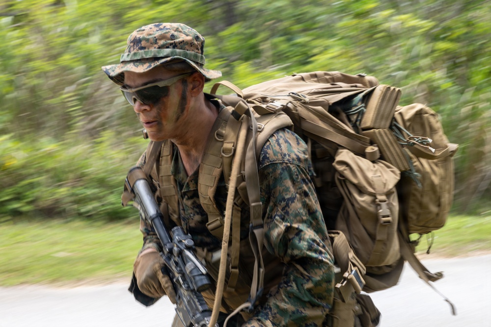 U.S. Marines from V3/7 Conduct Patrolling Exercise