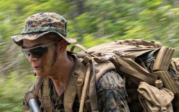 U.S. Marines from V3/7 Conduct Patrolling Exercise