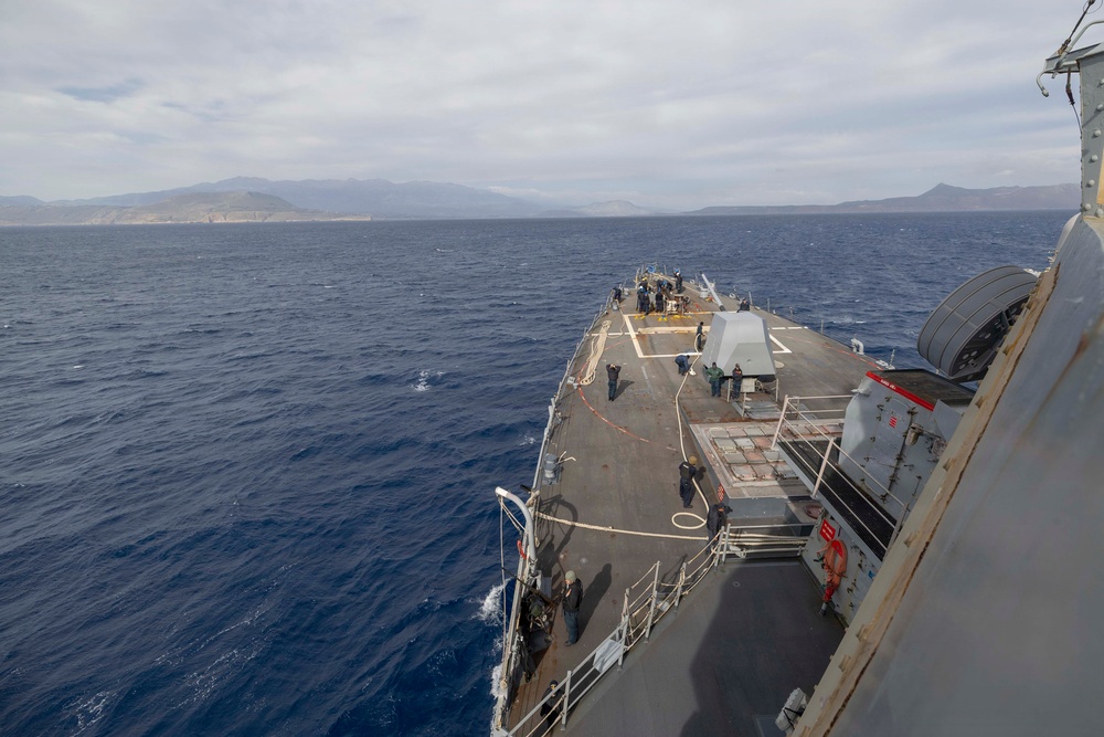 USS Bulkeley (DGD 84) pulls into Souda Bay, Greece, May 15, 2026