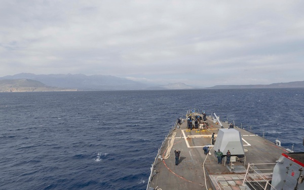 USS Bulkeley (DGD 84) pulls into Souda Bay, Greece, May 15, 2026