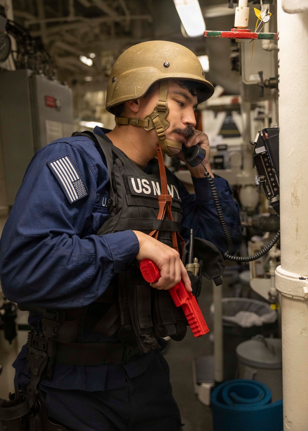 USS Bulkeley (DGD 84) enters an anti-terrorism training team environment, May 19, 2026