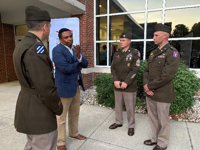 Congressman Don Davis Swears in Future Soldiers at Greenville Recruiting Company Event
