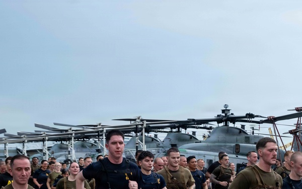 Secretary of War visits USS Boxer