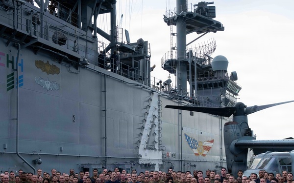 Secretary of War visits USS Boxer