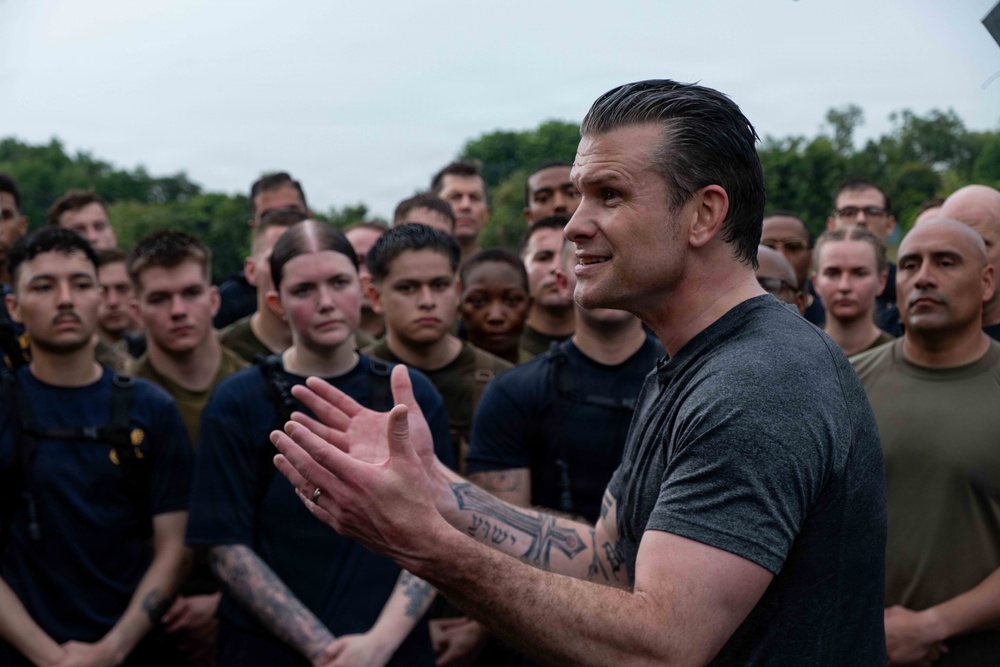 Secretary of War visits USS Boxer