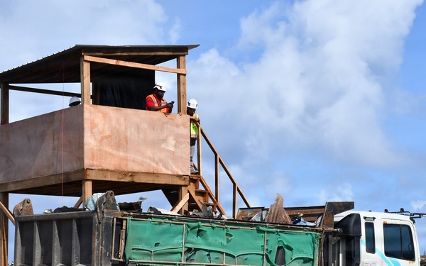 USACE Supports Debris Management in Saipan