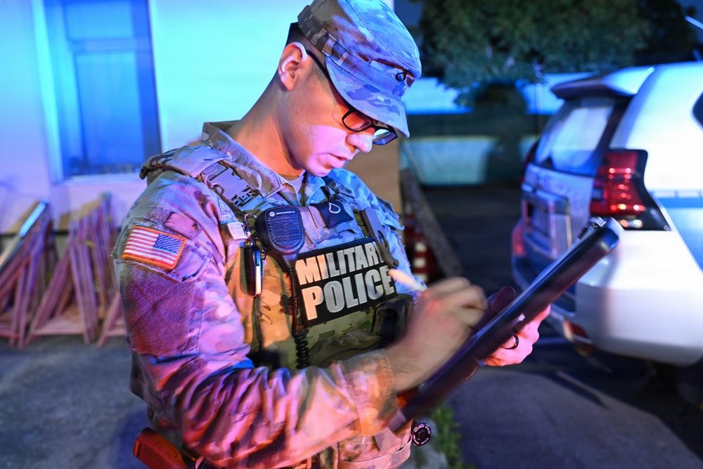 529th Military Police Company Conducts Mid‑Shift Patrols