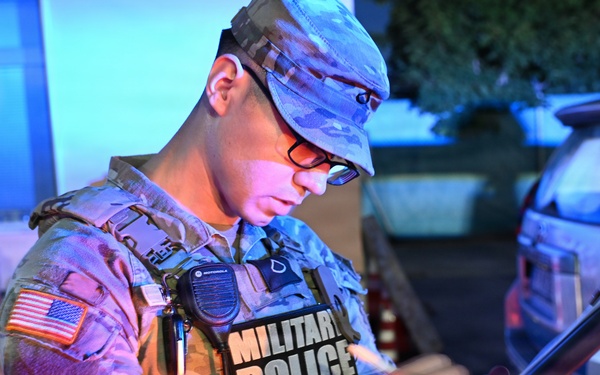 529th Military Police Company Conducts Mid‑Shift Patrols