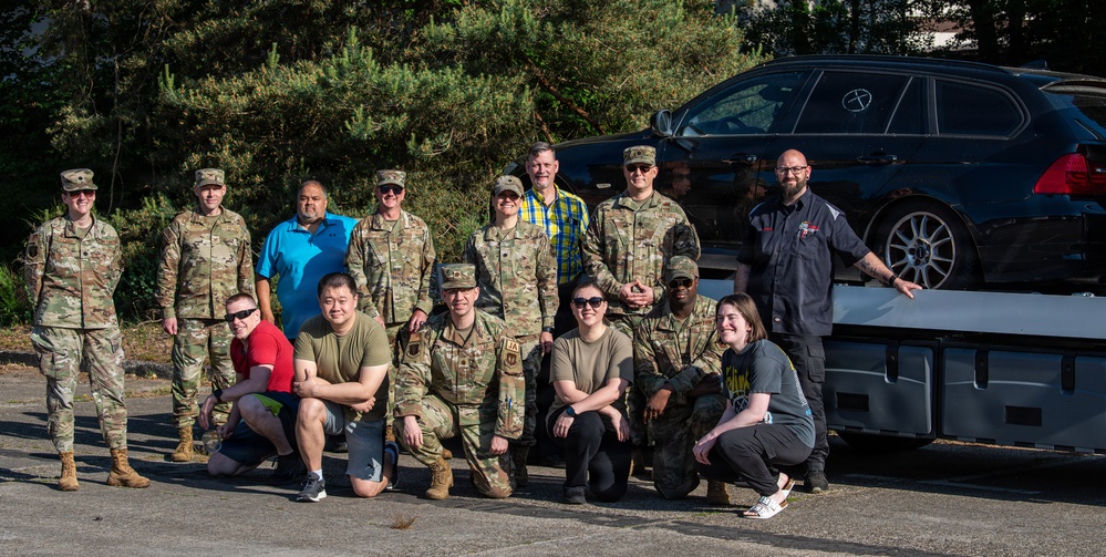 Cleaning up the streets: Ramstein AB removes first abandoned vehicle
