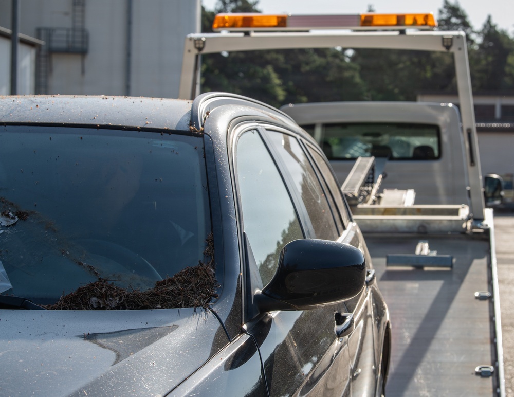 Cleaning up the streets: Ramstein AB removes first abandoned vehicle