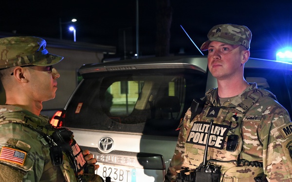 529th Military Police Company Conducts Mid‑Shift Patrols