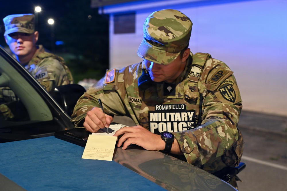 529th Military Police Company Conducts Mid‑Shift Patrols