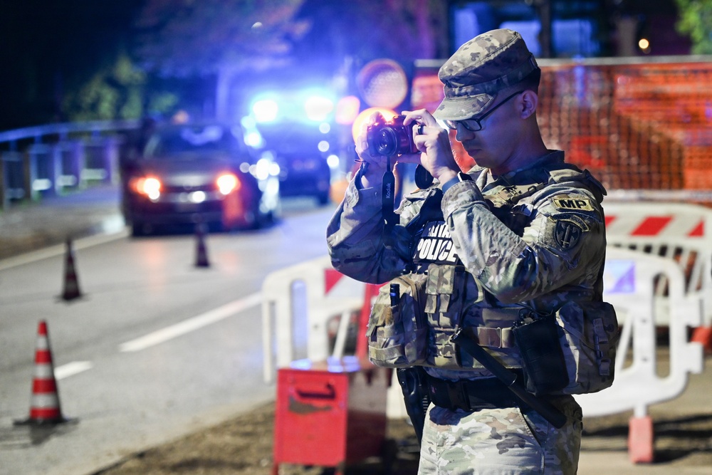 529th Military Police Company Conducts Mid‑Shift Patrols