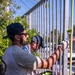 NSA Souda Bay Sailors paint a local elementary school
