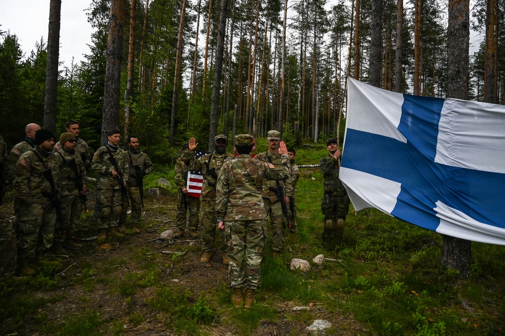 VNG engineers celebrate reenlistment in Finland