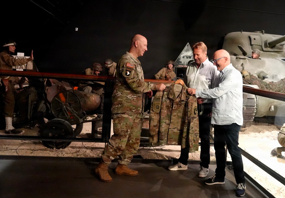 101st Airborne Division Commander Marks 82nd D-Day Anniversary with Uniform Donation at D-Day Experience Museum