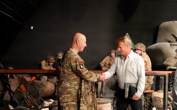 101st Airborne Division Commander Marks 82nd D-Day Anniversary with Uniform Donation at D-Day Experience Museum