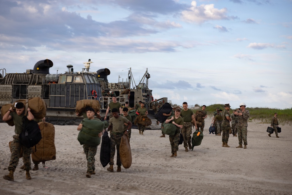 22nd MEU Marines and Sailors return to Camp Lejeune after a nearly 10-month deployment