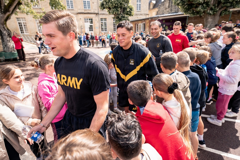 Screaming Eagles connect with Carentan students in Normandy