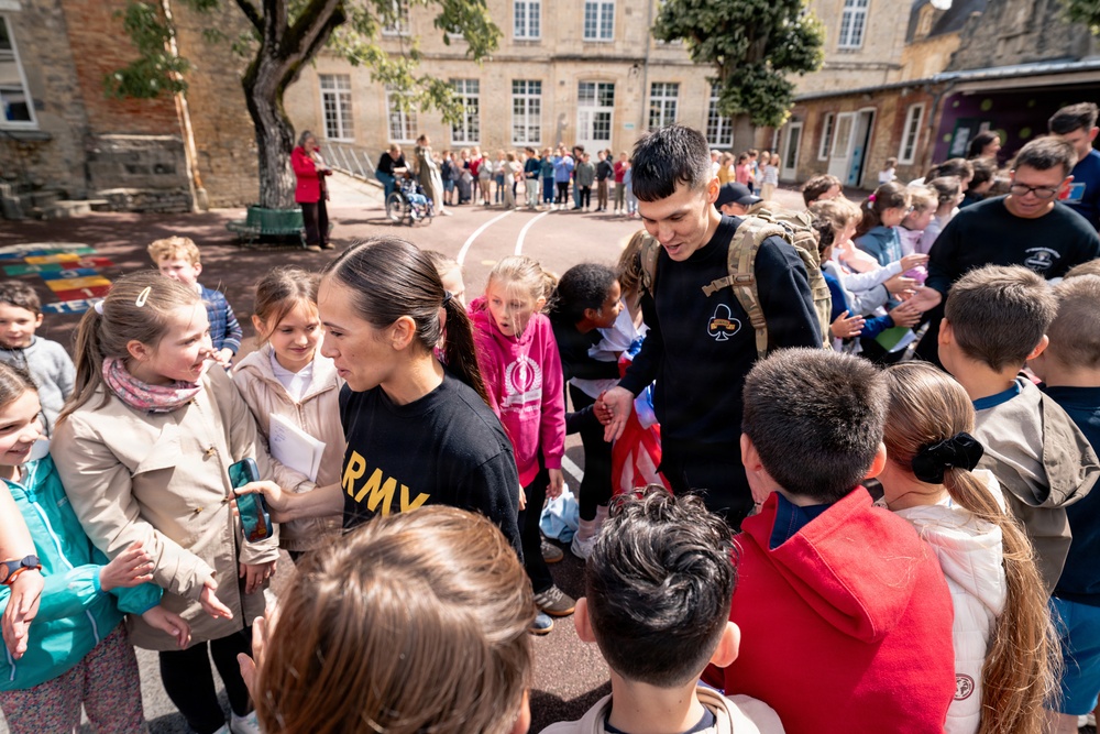 Screaming Eagles connect with Carentan students in Normandy