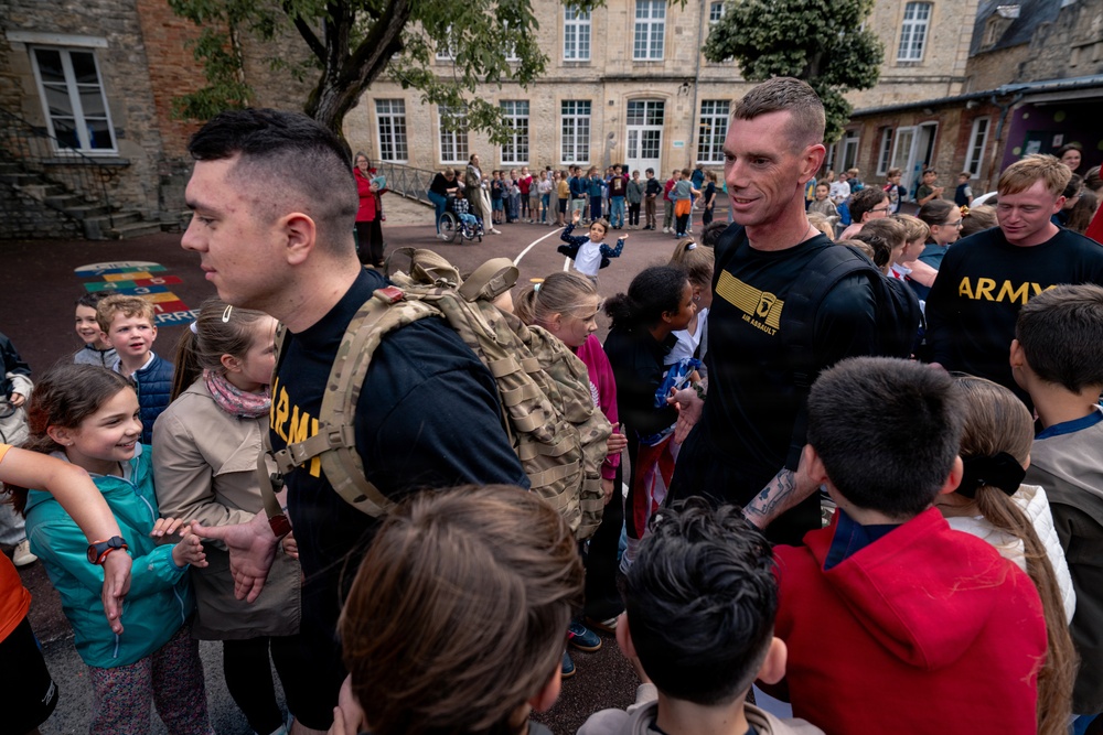 Screaming Eagles connect with Carentan students in Normandy