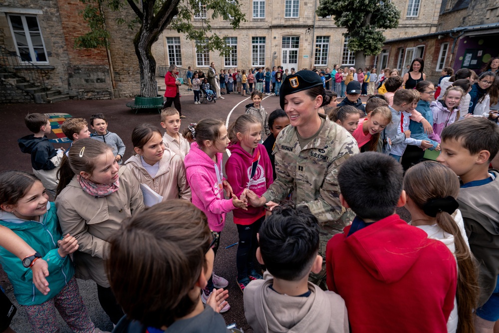 Screaming Eagles connect with Carentan students in Normandy
