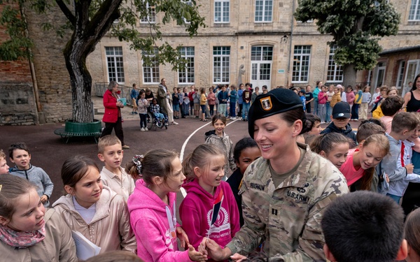 Screaming Eagles connect with Carentan students in Normandy