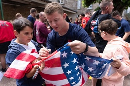 Screaming Eagles connect with Carentan students in Normandy