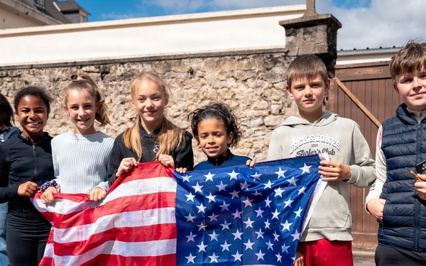 Screaming Eagles connect with Carentan students in Normandy