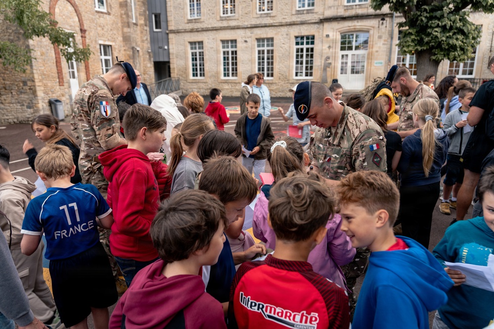 Screaming Eagles connect with Carentan students in Normandy