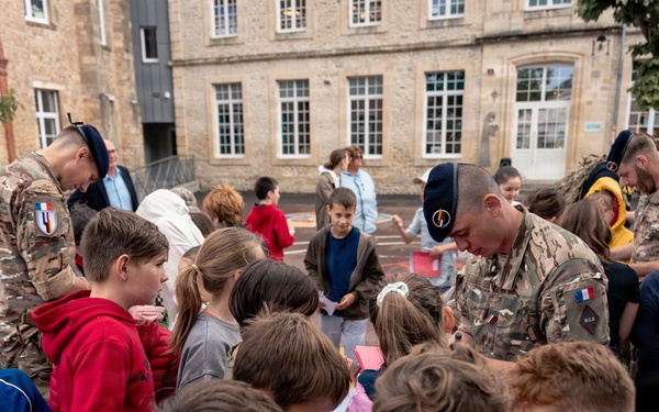 Screaming Eagles connect with Carentan students in Normandy
